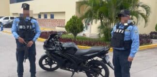 motocicleta robada en Tegucigalpa