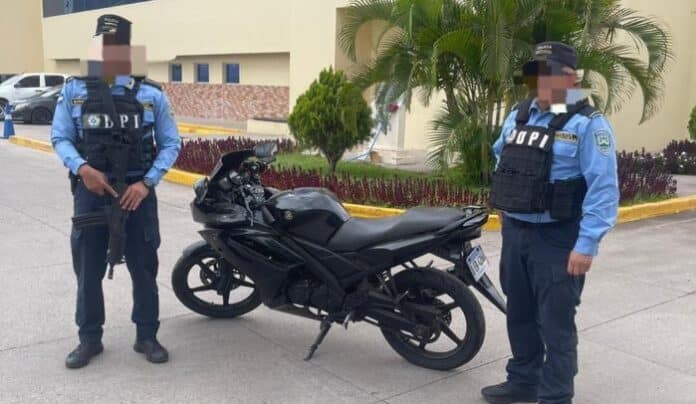 motocicleta robada en Tegucigalpa